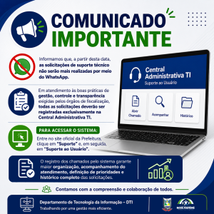 Comunicado Importante: Novo Canal de Suporte de TI
