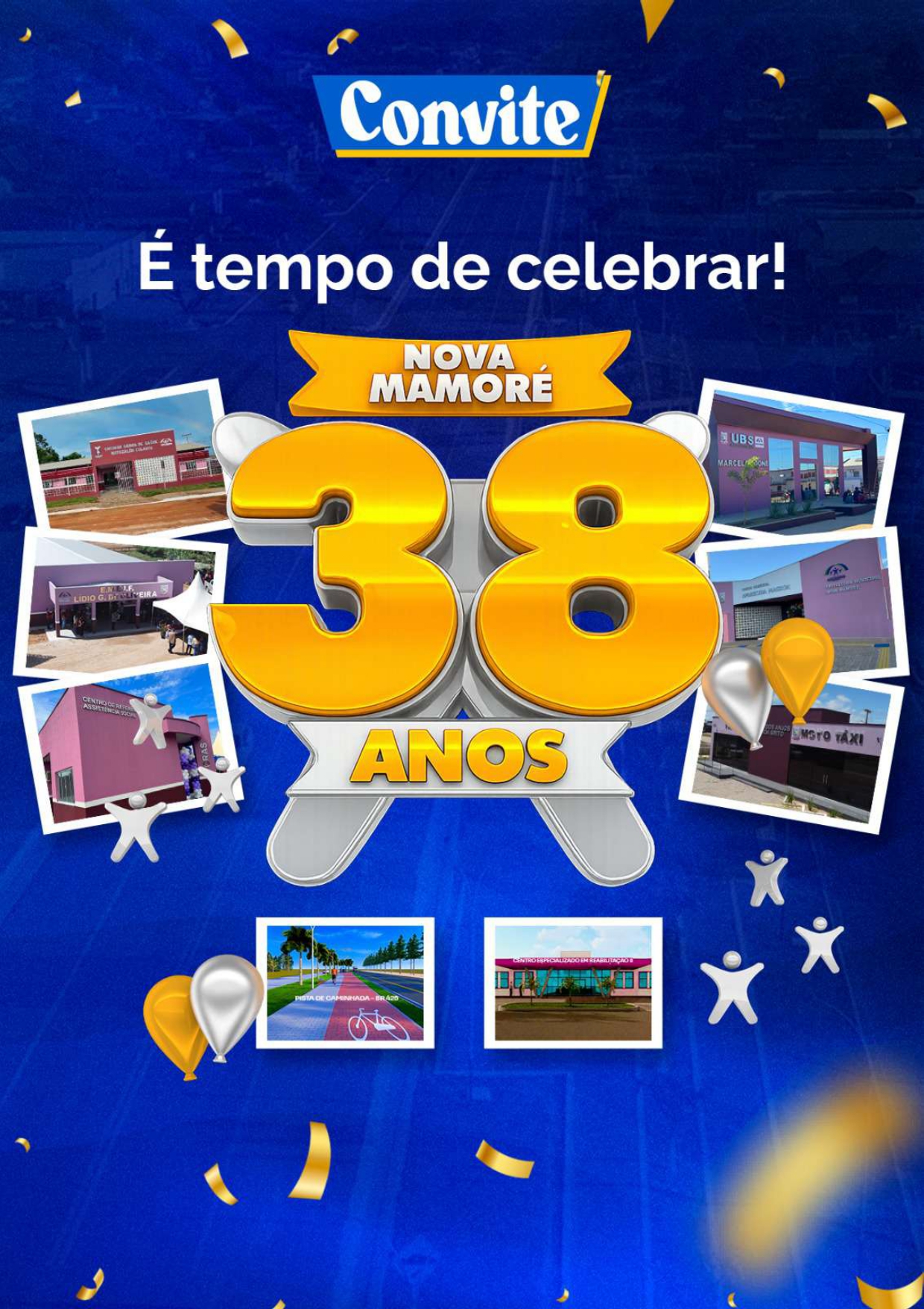 Nova Mamoré celebra 38 anos de emancipação político-administrativa com programação especial