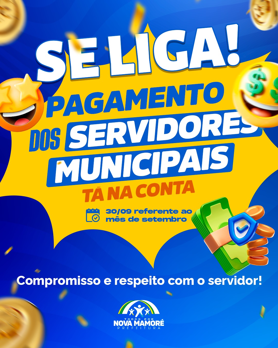 Pagamento dos Servidores Municipais Já Está na Conta